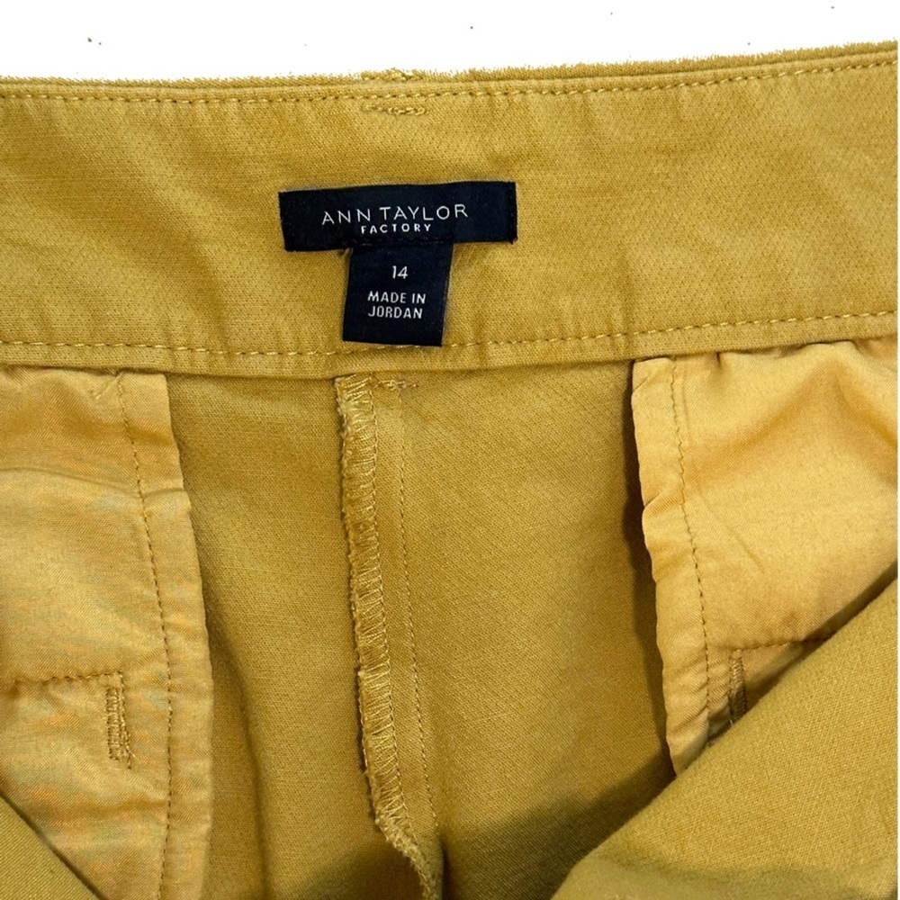 Ann Taylor Factory Mustard Ankle Pants - Picture 8 of 9